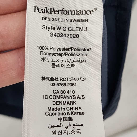 Peak Performance Rider Zip Up Jacket, Blue - Picture 6 of 6